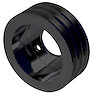 1951-08 Ford FE V-Belt Crankshaft Pulley - 3V - Black - image 1