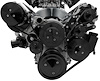20035-08 Chevy LS All Inclusive Black Pro Track Serpentine System (AC/PS/ALT) - image 1