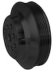 2004-08 Small Block Ford Serpentine Water Pump Pulley - Crown Vic - Black - image 1