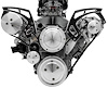 20060-07 Chevy LS Black Onyx Style Track Serpentine Kit (AC/PS/ALT) - image 1