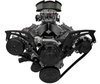 20070-08 Chevy LS Style Track Serpentine System - Wide - AC & ALT - Black - image 3