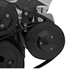 20165-08 Small Block Chevy Ultra Power Steering Bracket - LWP, Saginaw - Metric - Black - image 1