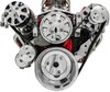 20250-06 Small Block Chevy Ultra Serpentine System - All Inclusive - AC & ALT - Chrome - image 2