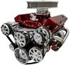 20260-06 Small Block Chevy Chrome Ultra Track Serpentine Kit (AC/PS/ALT) - image 2