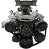 20260-08 Small Block Chevy Black Ultra Track Serpentine Kit (AC/PS/ALT) - image 3