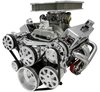 20260 Small Block Chevy Clear Powder-Coat Ultra Track Serpentine Kit (AC/PS/ALT) - image 2