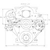 Reverse Rotation Water Pump Serpentine Drive Kit LS1/ LS2/ LS3/ LS7 Engines - image 2