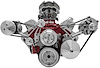 Outward Mount High Water Flow Serpentine Drive Kit (A)=4-3/16" Includes Brackets and Pulleys to Install: - image 1