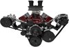 20426-08 Small Block Chevy Serpentine System; SWP; Reverse, Outward - Saginaw-Key - Black - image 2