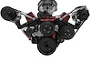 20428-08 Small Block Chevy Serpentine Conversion; SWP; Reverse; Outward; GMT2; Black - image 1