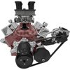 Outward Mount Performance Serpentine Drive Kit Includes Brackets and Pulleys to Install: Standard Rotation Short Water Pump - image 2