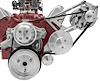 Outward Mount Performance Serpentine Drive Kit Includes Brackets and Pulleys to Install: Standard Rotation Short Water Pump - image 1