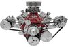 Big Block Chevy Reverse Rotation Water Pump Alternator, A/C, Water Pump, Saginaw Keyway P/S - image 2