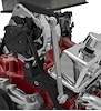 20601-08 Big Block Chevy Alternator Bracket - Inward - Driver - SWP - Black - image 1