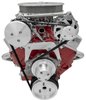 Small Block Chevy Serpentine Drive Kit Includes Brackets and Pulleys for: Alternator, A/C, Water Pump - image 2