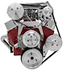 March Chevy Small Block Serpentine Drive Kits - Single Carb High Mount A/C and Alternator - image 1