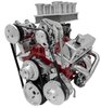 Inward Mount High Water Flow Serpentine Drive Kit Includes Brackets and Pulleys to Install: Reverse Rotation Short Water Pump - image 3