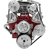 Inward Mount High Water Flow Serpentine Drive Kit Includes Brackets and Pulleys to Install: Reverse Rotation Short Water Pump - image 1