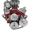 Inward Mount High Water Flow Serpentine Drive Kit Includes Brackets and Pulleys to Install: Reverse Rotation Short Water Pump - image 1
