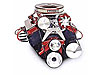 Custom High Mount Serpentine Belt Pulley Kit Big Block Chevy with Single Carburetor - image 1