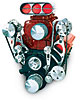 CHEVY BB SERP HI MT IRON REV ALUM PULLEY/BRKT - image 1
