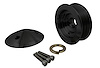 208-08 Serpentine Alternator Pulley w/ Cover - Black (2.75") - image 1