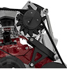 21001-08 Small Block Chevy Alternator Bracket - Inward - Driver - SWP - Black - image 1