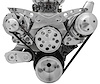 21085 Small Block Chevy Revolver Serpentine System; PS & ALT; Saginaw-Keyway; Billet - image 1