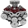 21135-06 Small Block Chevy Style Track Serpentine System - Corvette - AC & PS - Chrome - image 3