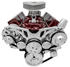 21145 Small Block Chevy Style Track Serpentine System - Corvette - PS & ALT - Billet - image 1