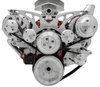 21145 Small Block Chevy Style Track Serpentine System - Corvette - PS & ALT - Billet - image 3