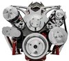 21150-06 Small Block Chevy Chrome Style Track Serpentine Kit (AC/PS/ALT) - image 2