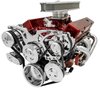 21150-06 Small Block Chevy Chrome Style Track Serpentine Kit (AC/PS/ALT) - image 3