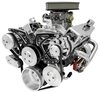 21150-07 Small Block Chevy Black Onyx Style Track Serpentine Kit (AC/PS/ALT) - image 2