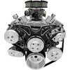 21150-07 Small Block Chevy Black Onyx Style Track Serpentine Kit (AC/PS/ALT) - image 3