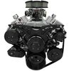 21150-08 Small Block Chevy Black Style Track Serpentine Kit (AC/PS/ALT) - image 2