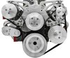 21150 Small Block Chevy Clear Powder-Coat Style Track Serpentine Kit (AC/PS/ALT) - image 2