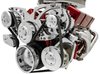 21155-06 Small Block Chevy Chrome Style Track Serpentine Kit (AC/PS/ALT) - image 4