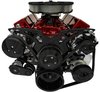 21155-08 Small Block Chevy Black Style Track Serpentine Kit (AC/PS/ALT) - image 2