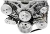 21155 Small Block Chevy Clear Powder-Coat Style Track Serpentine Kit (AC/PS/ALT) - image 3