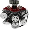 21160-07 Small Block Chevy Revolver Serpentine System - AC & PS - GMT2 - Black Onyx - image 3