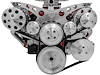 21170-06 Small Block Chevy Revolver Serpentine System; Corvette - AC & PS - GMT2 - Chrome - image 1