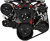 21250-08 Big Block Chevy Black Style Track Serpentine Kit (AC/PS/ALT) - image 1