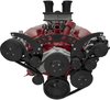 21355-08 Chevy 348-409 Revolver Serpentine System - AC & PS - GMT2 - Black - image 2