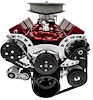 Sport Track Serpentine Drive Kit Small Block Chevy Short Water Pump - image 1