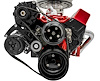 Sport Track Serpentine Drive Kit Small Block Chevy Long Water Pump - image 1