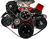 21690-08 Small Block Chevy Black Sport Track Serpentine Conversion (AC/PS/ALT) - image 1