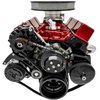 21690-08 Small Block Chevy Black Sport Track Serpentine Conversion (AC/PS/ALT) - image 2