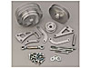 Custom Series Alternator and Power Steering Bracket Kit,<li>SB-Chevy with Electric Water Pump and Saginaw Keyway Power Steering - image 1