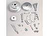 Custom Series Alternator and Power Steering Bracket Kit,<li>SB-Chevy with Electric Water Pump and Saginaw Press Fit Power Steer - image 1